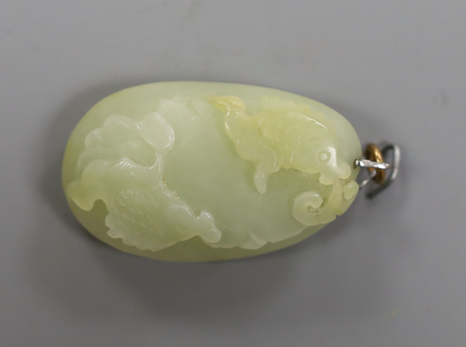 A Chinese jade pebble carving 5cm